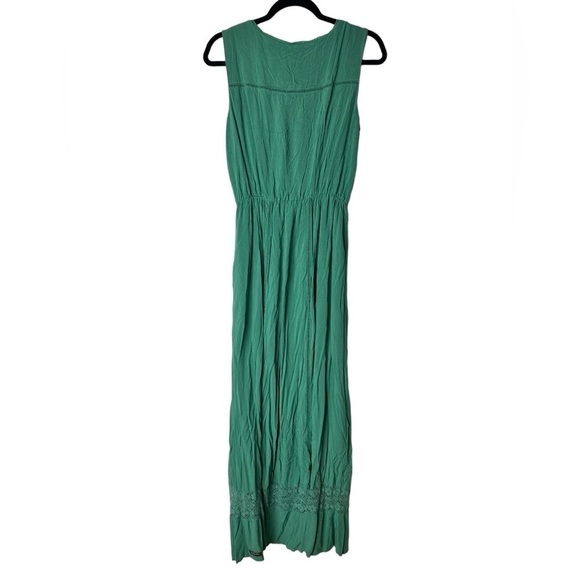 Matilda Jane Down In The Valley Maxi Dress Women’s Medium Green Boho Prairie - Picture 3 of 12